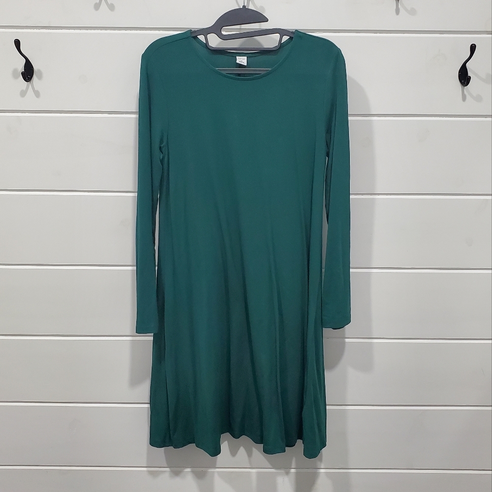 Old Navy | Green Long Sleeve Dress